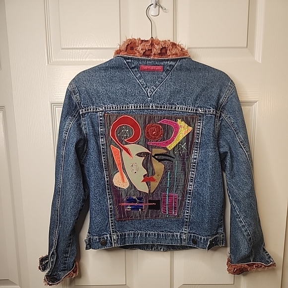 Jackets & Blazers - Rare Vintage Women's Custom Decorated Special Order Retro 70's JeanJacket Size S